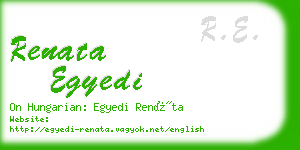 renata egyedi business card